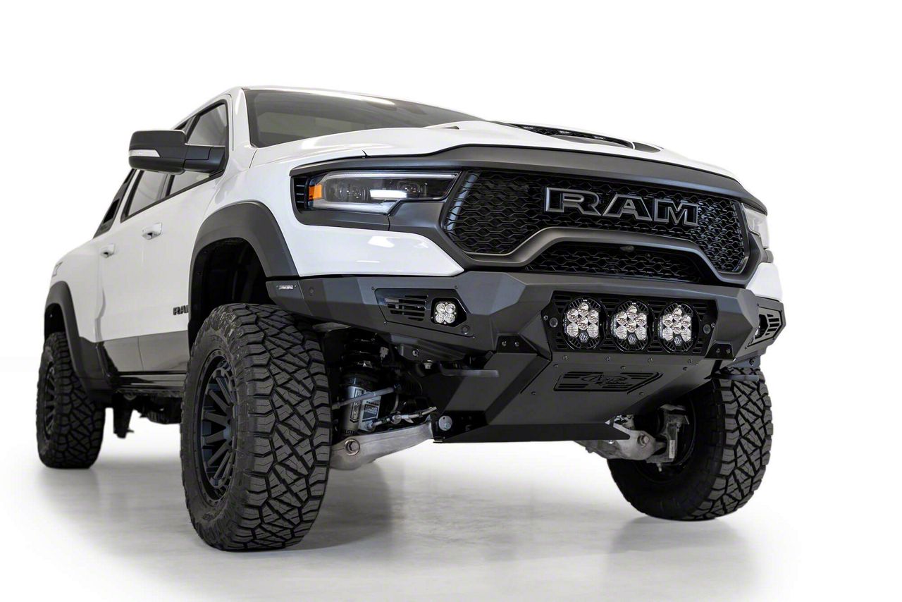 Addictive Desert Designs RAM 1500 Bomber Front Bumper for Baja Designs ...