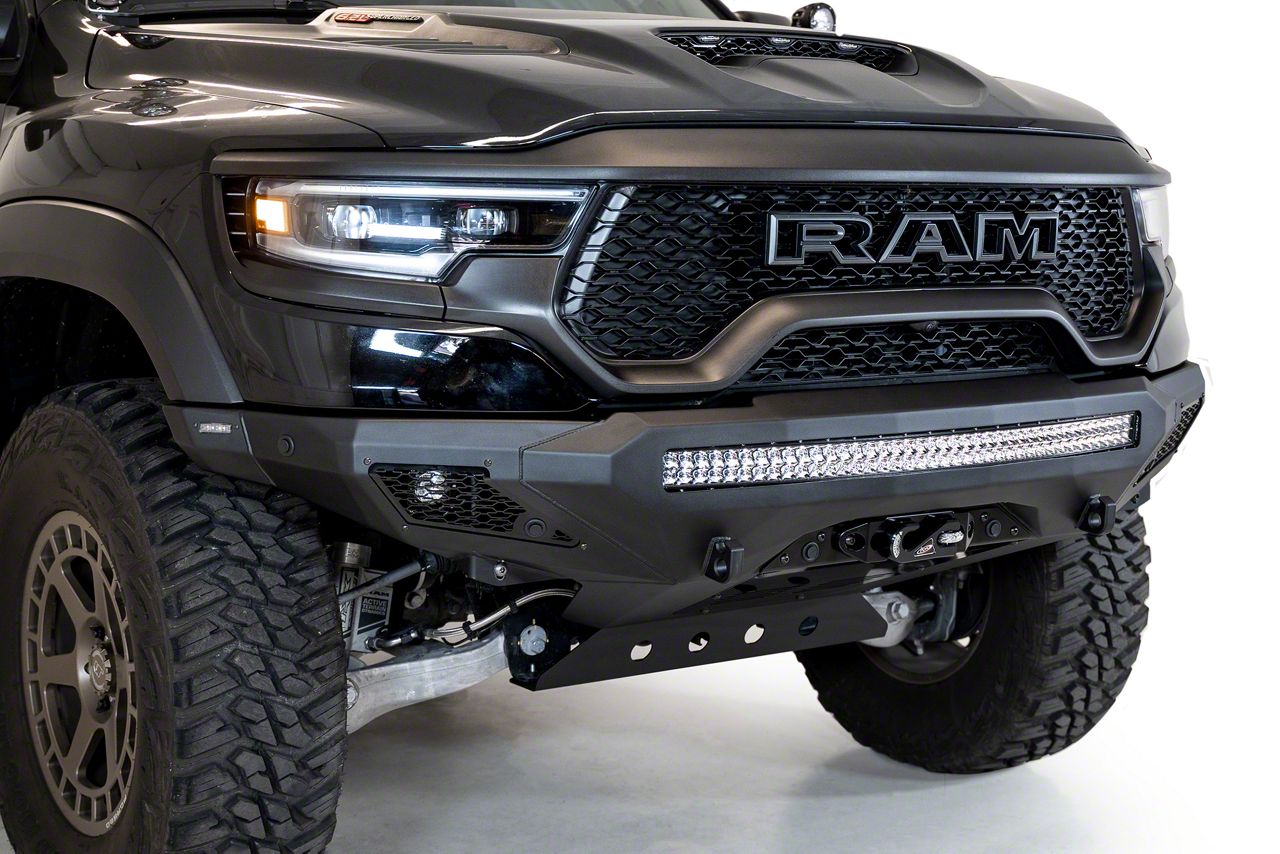 Addictive Desert Designs RAM 1500 Stealth Fighter Winch Front Bumper ...