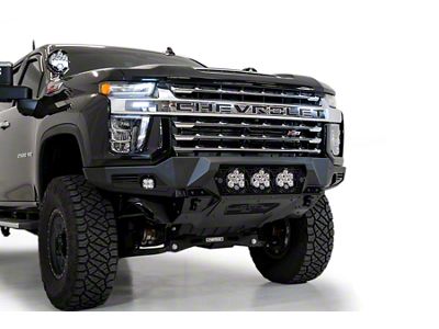 Addictive Desert Designs Bomber Front Bumper for Baja Designs LP6 Round Lights (20-23 Silverado 3500 HD)