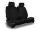 Aegis Cover Leatherette Low Back Bucket Seat Covers with Diamond Insert; Black/Black Piping (00-24 F-150 w/ Front Bench Seat)