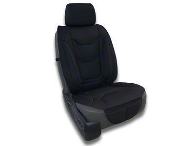 Aegis Cover Airmesh Easy Fit Wrap Low Back Bucket Seat Cover; Black/Black (02-10 RAM 1500 w/ Front Bucket Seats)