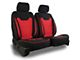 Aegis Cover Airmesh Low Back Bucket Seat Covers with Memory Foam Booster; Black/Red (02-10 RAM 1500 w/ Front Bucket Seats)