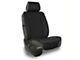 Aegis Cover Leatherette Easy Fit Wrap Low Back Bucket Seat Cover with Diamond Insert; Black/Black Piping (11-25 RAM 1500 w/ Front Bench Seat)