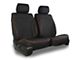 Aegis Cover Leatherette Low Back Bucket Seat Covers with Plain Insert; Black/Red Piping (11-24 RAM 1500 w/ Front Bench Seat)