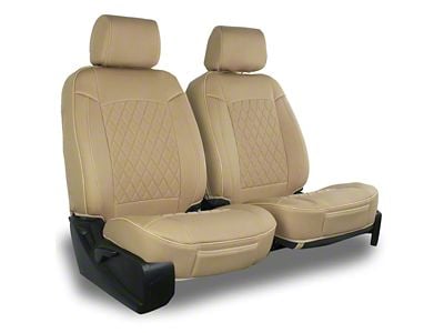 Aegis Cover Neoprene Low Back Bucket Seat Covers with Diamond Insert; Sand (00-10 RAM 1500 w/ Front Bucket Seats)