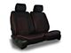 Aegis Cover Leatherette Low Back Bucket Seat Covers with Diamond Insert; Black/Red Piping (11-24 RAM 2500 w/ Front Bench Seat)