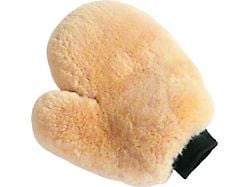 Aegis Cover Sheepskin Wash Mitt; Tan