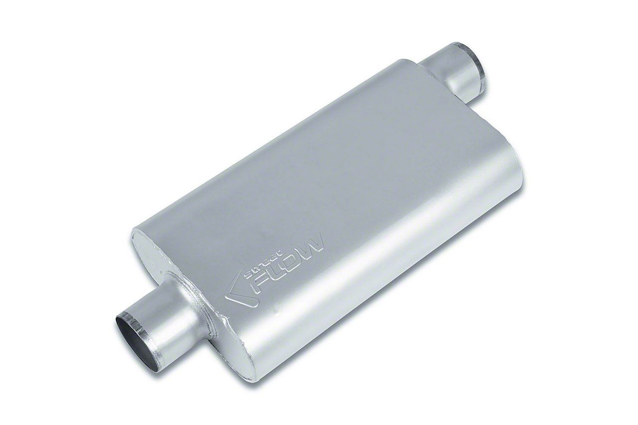 Street Series F 150 Street Flow 5 Chamber Aluminized Centeroffset Muffler 3 Inch Inlet3 Inch 1483