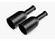 Aero Exhaust Direct-Fit Exhaust Tips Ceramic; Black (09-18 5.7L RAM 1500 w/ Factory Dual Exhaust)