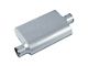 Street Series Street Flow 2 Chamber Aluminized Offset/Center Muffler; 2.50-Inch Inlet/2.50-Inch Outlet (Universal; Some Adaptation May Be Required)