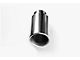 Aero Exhaust Angled Cut Rolled End Stainless Steel Round Exhaust Tip; 4-Inch; Polished (Fits 3-Inch Tailpipe)