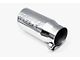 Aero Exhaust Rolled Edge Angle Cut Exhaust Tip; 5-Inch; Polished (Fits 4-Inch Tailpipe)