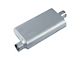 Street Series Street Flow 3 Chamber Aluminized Offset/Center Muffler; 2.50-Inch Inlet/2.50-Inch Outlet (Universal; Some Adaptation May Be Required)