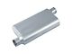 Street Series Street Flow 3 Chamber Aluminized Offset/Offset Muffler; 2.50-Inch Inlet/2.50-Inch Outlet (Universal; Some Adaptation May Be Required)