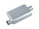 Street Series Street Flow 2 Chamber Aluminized Offset/Center Muffler; 2.50-Inch Inlet/2.50-Inch Outlet (Universal; Some Adaptation May Be Required)