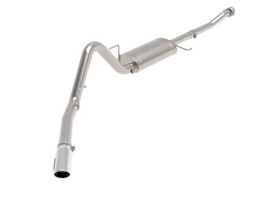 AFE Apollo GT Series 3-Inch Single Exhaust System with Polished Tip; Side Exit (21-24 2.7L EcoBoost F-150)