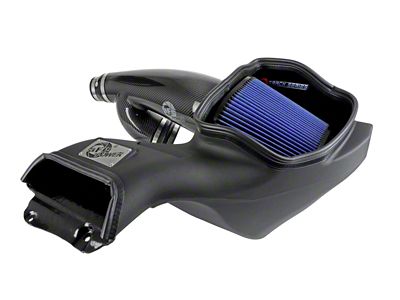 AFE Track Series Cold Air Intake with Pro 5R Oiled Filter; Carbon Fiber (17-20 3.5L EcoBoost F-150, Excluding Raptor)