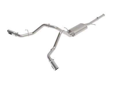 AFE Apollo GT Series 3-Inch Dual Exhaust System with Polished Tips; Side Exit (09-18 4.3L Sierra 1500)