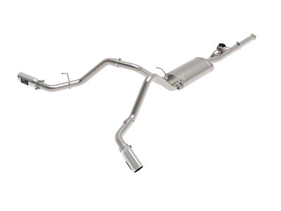 AFE Gemini XV 3-Inch Dual Exhaust System with Polished Tips; Side Exit (09-18 4.3L Sierra 1500)