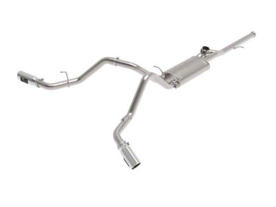 AFE Gemini XV 3-Inch Dual Exhaust System with Polished Tips; Side Exit (14-18 4.3L Sierra 1500)