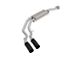 AFE Rebel Series 3 to 2.50-Inch Dual Exhaust System with Black Tips; Middle Side Exit (21-24 5.0L F-150, Excluding Tremor)