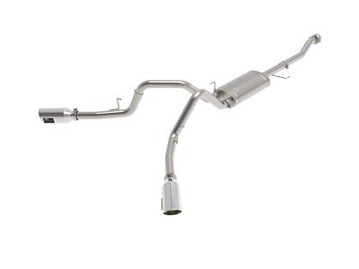 AFE Vulcan Series 3-Inch Dual Exhaust System with Polished Tips; Side Exit (21-24 5.0L F-150, Excluding Tremor)