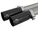 AFE Rebel Series 3 to 2.50-Inch Dual Exhaust System with Black Tips; Middle Side Exit (14-18 5.3L Sierra 1500)