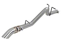 AFE Large Bore-HD 3-Inch Hi-Tuck DPF-Back Exhaust System with Polished Tip; Rear Exit (16-22 2.8L Duramax Canyon)