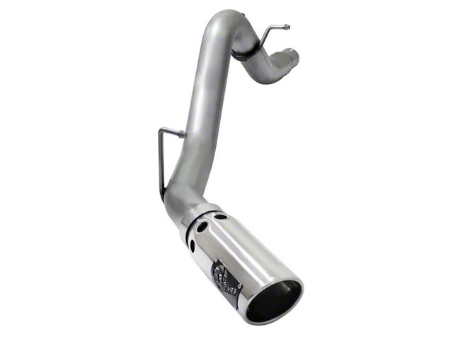 AFE Large Bore-HD 3.50-Inch DPF-Back Single Exhaust System with Polished Tip; Side Exit (16-22 2.8L Duramax Canyon)