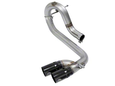 AFE Rebel Series 3-Inch DPF-Back Single Exhaust System with Black Tips; Middle Side Exit (16-22 2.8L Duramax Canyon)