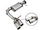 AFE Rebel Series 3-Inch Single Exhaust System with Polished Tips; Middle Side Exit (17-22 3.6L Canyon)