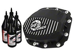 AFE Pro Series Rear Differential Cover with 75w-90 Gear Oil; Black; Super 8.8 (15-25 2.7L/3.5L EcoBoost, 5.0L F-150; 18-21 3.0L Powerstroke F-150)