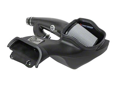 AFE Track Series Cold Air Intake with Pro DRY S Filter; Carbon Fiber (17-25 3.5L EcoBoost F-150)