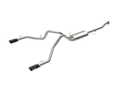 AFE Vulcan Series 3-Inch Dual Exhaust System with Black Tips; Side Exit (15-20 5.0L F-150)