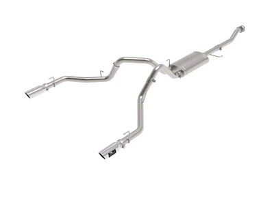 AFE Vulcan Series 3-Inch Dual Exhaust System with Polished Tips; Rear Exit (21-24 3.5L EcoBoost F-150, Excluding Raptor & Tremor)