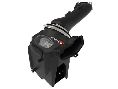 AFE Momentum HD Cold Air Intake with Pro DRY S Filter; Black (20-24 6.7L Powerstroke F-350 Super Duty)