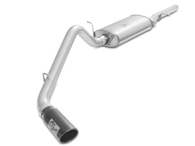 AFE MACH Force-XP 3-Inch Single Exhaust System with Black Tip; Side Exit (14-18 5.3L Sierra 1500)