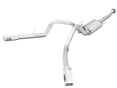 AFE MACH Force-XP 3-Inch Dual Exhaust System with Polished Tips; Side Exit (15-20 2.7L EcoBoost F-150)