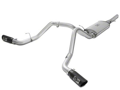 AFE MACH Force-XP 3-Inch Dual Exhaust System with Black Tips; Side Exit (09-13 4.8L Silverado 1500)