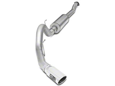 AFE MACH Force-XP 4-Inch Single Exhaust System with Polished Tip; Side Exit (15-20 3.5L EcoBoost F-150, Excluding Raptor)