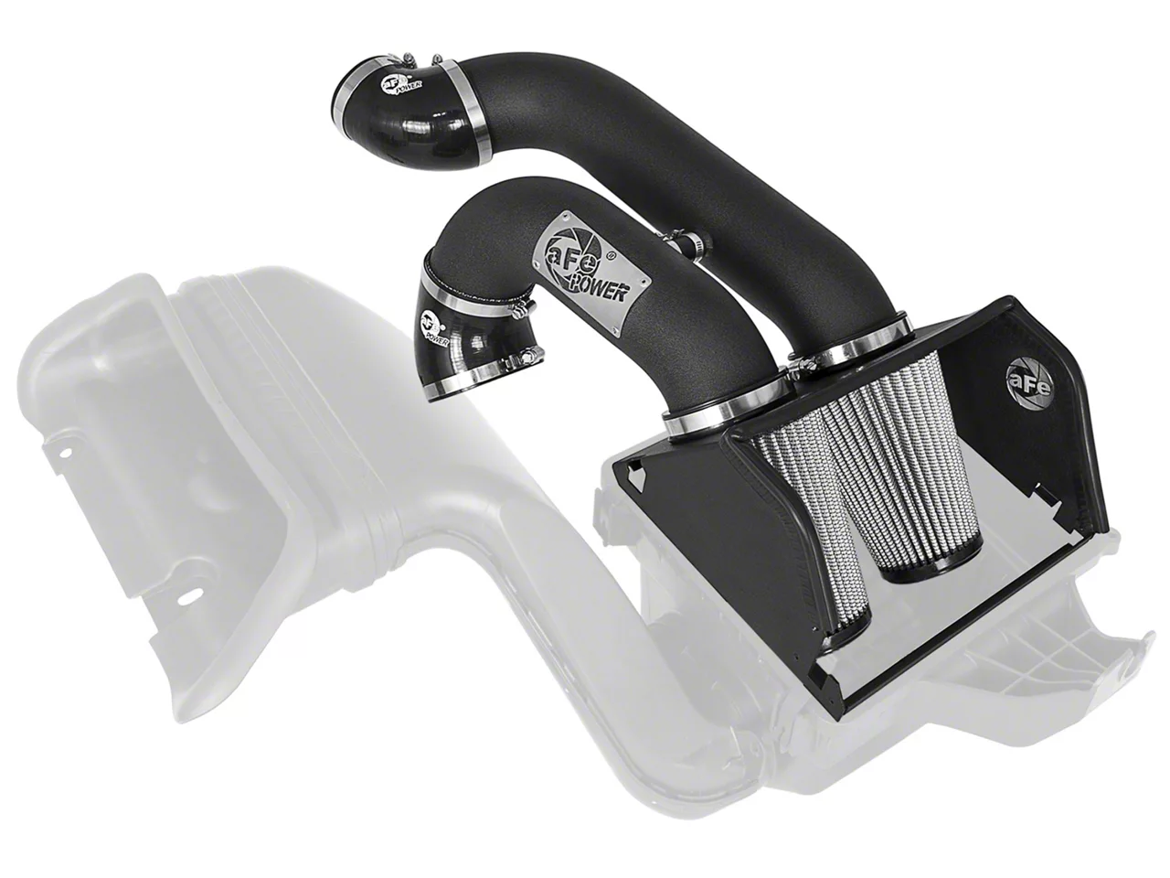 AFE Magnum FORCE Stage-2 XP Cold Air Intake with Pro DRY S Filter; Black (17-20 3.5L EcoBoost F-150, Excluding Raptor)