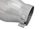 AFE MACH Force-XP 304 Stainless Steel Exhaust Tip; 6-Inch; Polished; Passenger Side (Fits 4-Inch Tailpipe)