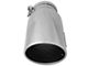 AFE MACH Force-XP 304 Stainless Steel Exhaust Tip; 7-Inch; Polished; Driver Side (Fits 5-Inch Tailpipe)