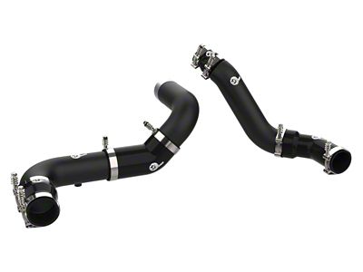 AFE BladeRunner Hot and Cold Charge Pipe Kit; Black (16-19 3.0L EcoDiesel RAM 1500)