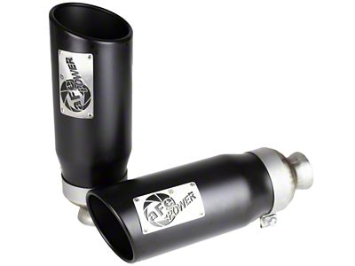 AFE MACH Force Direct-Fit Exhaust Tips; 5-Inch; Black (19-24 5.7L RAM 1500)