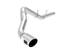 AFE Large Bore-HD 5-Inch DPF-Back Single Exhaust System with Polished Tip; Side Exit (19-24 6.7L RAM 2500 Crew Cab/Mega Cab w/ 6.4-Foot Box)