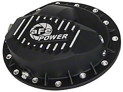 AFE Pro Series Front Differential Cover with Machined Fins; Black; AAM 9.25/14 (03-13 RAM 2500)