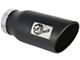 AFE MACH Force-XP 409 Stainless Steel Exhaust Tip; 7-Inch; Black (Fits 5-Inch Tailpipe)