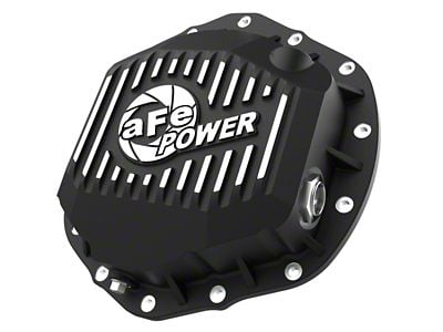 AFE Pro Series Rear Differential Cover with Machined Fins; Black; AAM 11.5/11.8/12.0-14 (19-23 RAM 3500)