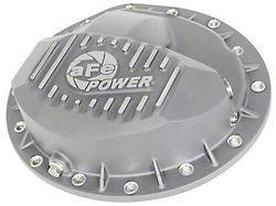 AFE Street Series Front Differential Cover with Machined Fins; Raw (03-12 5.9L, 6.7L RAM 3500)